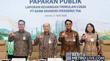 Bank Mandiri Catat Laba Bersih Rp15,4 Triliun di Kuartal I 2026, Kukuhkan Peran sebagai Mitra Strategis Pemerintah