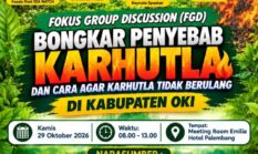 Karhutla OKI Jadi Ancaman Tahunan, SDA Watch Gelar FGD Bongkar Akar Masalah