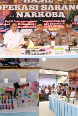 Perangi Narkoba, Polda Sumsel Amankan 1 Kg Sabu dan 17 Butir Ekstasi